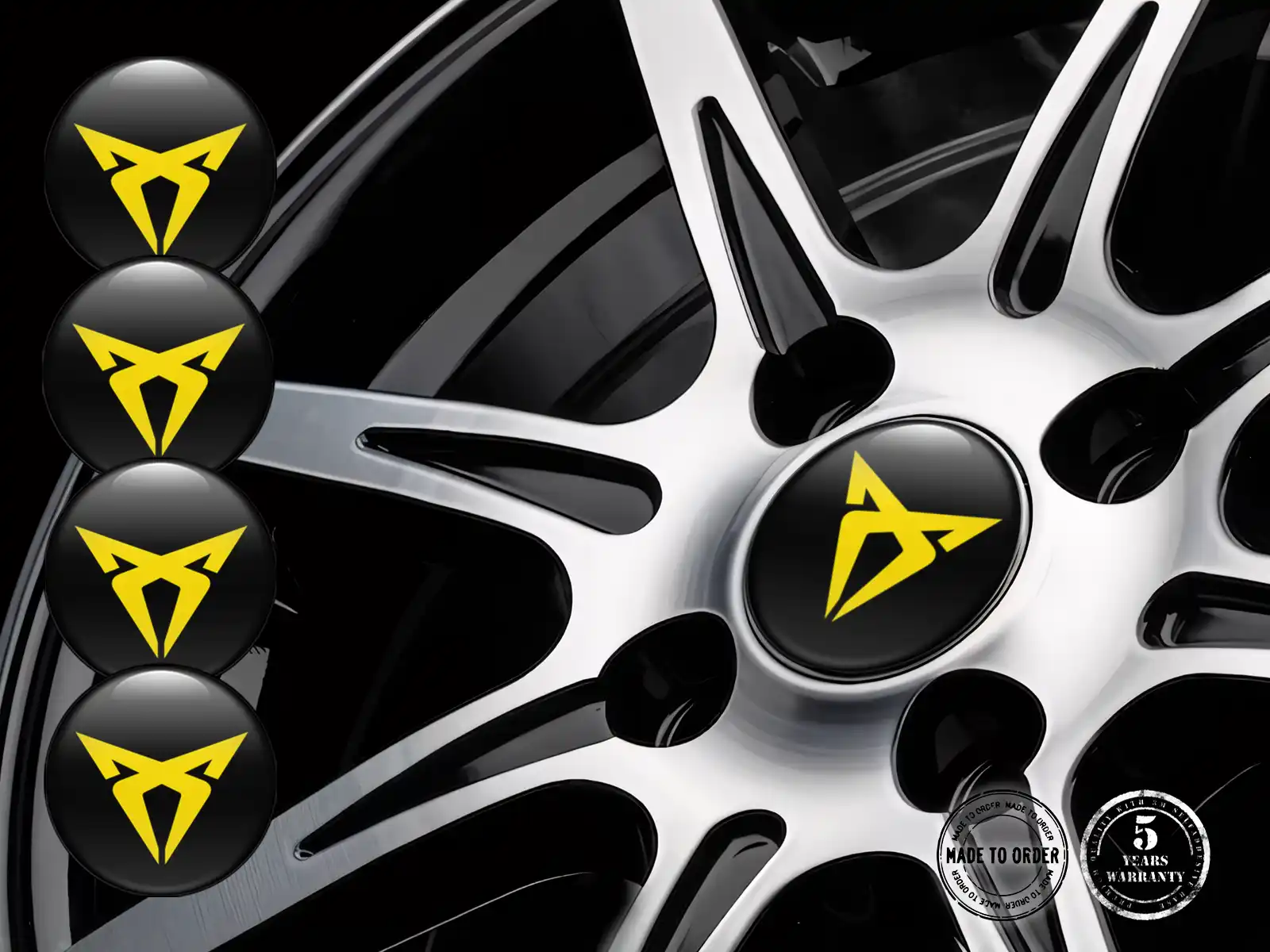 Seat Cupra Radplaketten Ausgabe Premium Autoembleme